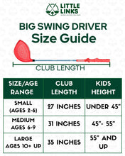 Load image into Gallery viewer, Little Links Pink Big Swing Driver - Age 2-6 (Height Up to 45")