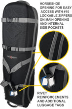 Load image into Gallery viewer, CaddyDaddy Defender Golf Travel Bag with North Pole Club Protector