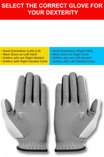 Load image into Gallery viewer, Men’s CaddyDaddy Claw Pro White Golf Glove
