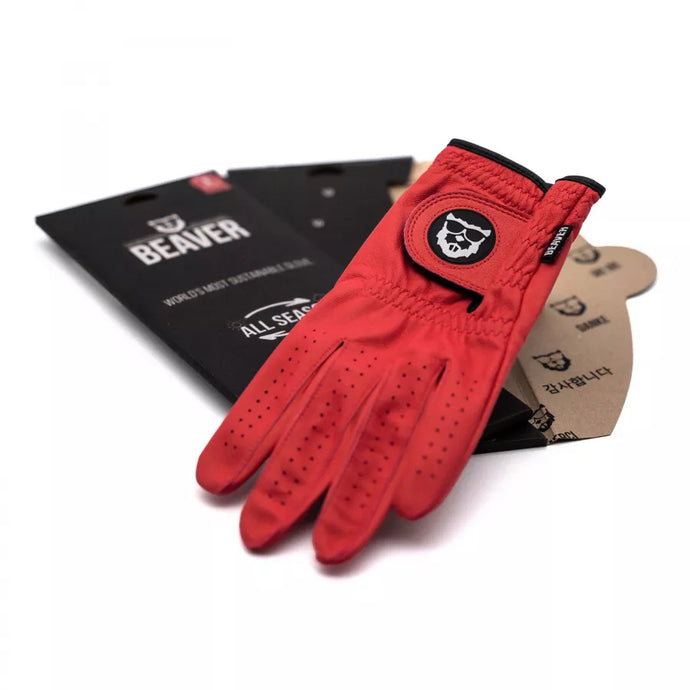 BEAVER GOLF Golf Glove All Season Ultra 'Sunset Red'