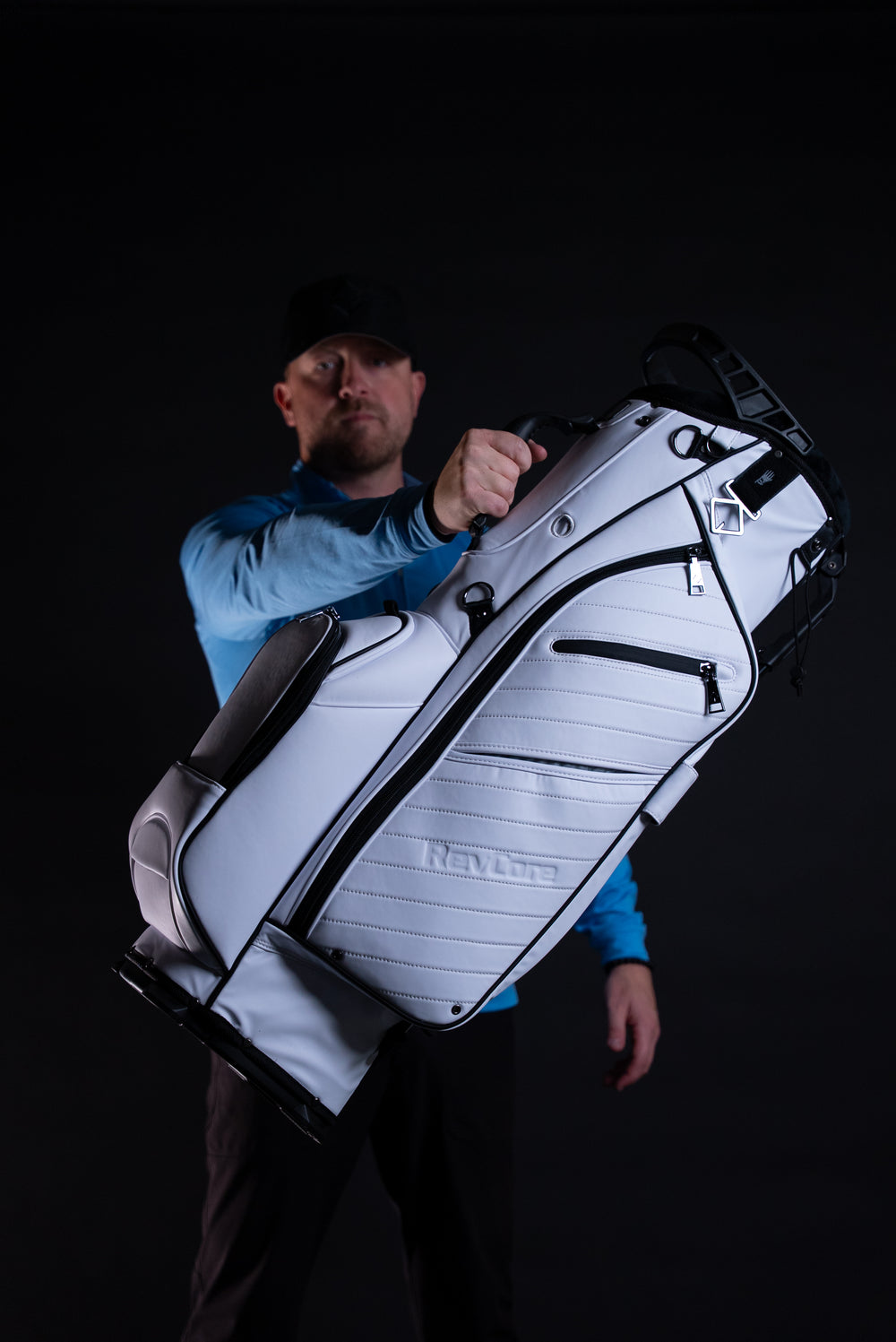 2026 CaddyDaddy Revcore LUX Golf Hybrid Stand Bag - 14 Way Divider - White