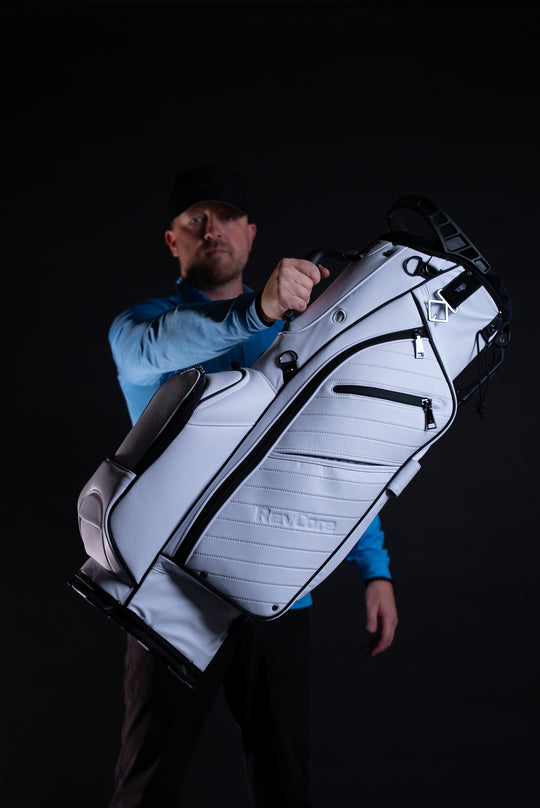 2026 CaddyDaddy Revcore LUX Golf Hybrid Stand Bag - 14 Way Divider - White