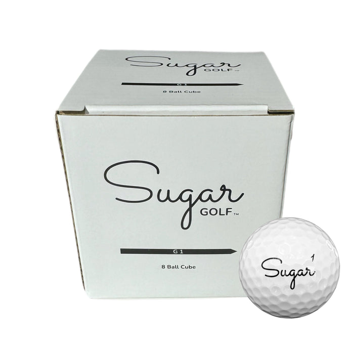 Sugar Golf G1 - Premium Golf Balls - Sugar Lump Trial Pack - (8 balls)