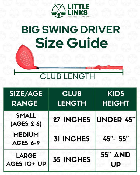 Little Links Red Big Swing Driver - Age 2-6 (Height Up to 45")