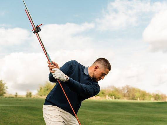 V Plane Short Game Training Aid with 2 x Drill Stix (Orange)