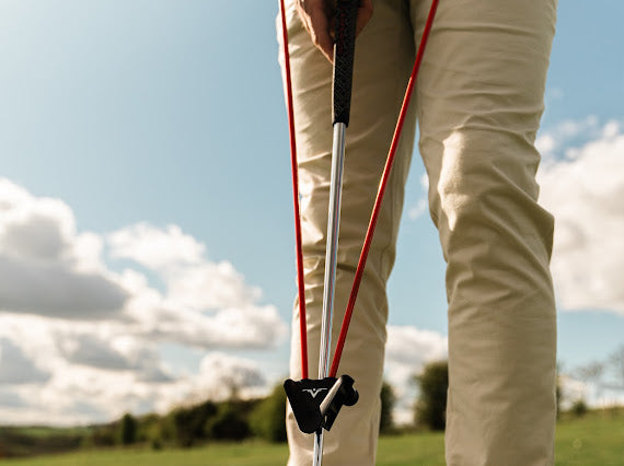 V Plane Short Game Training Aid with 2 x Drill Stix (Orange)