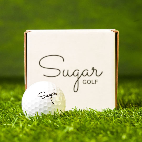2025 Sugar Golf 'S' Soft - Premium 2 Piece Surlyn Golf Balls - Sugar Lump - (8 balls)