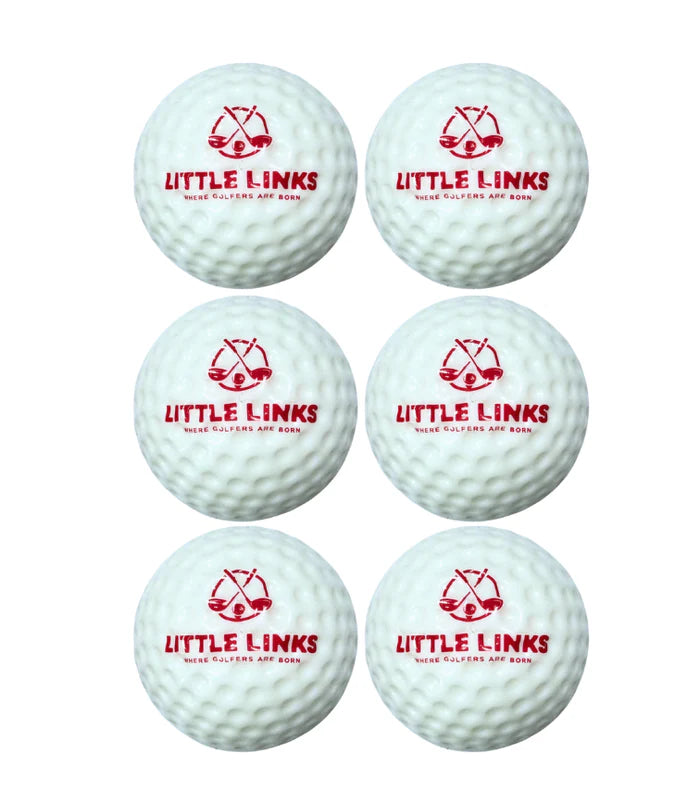 Little Links Oversized Foam Golf Balls - 6 Pack - Red