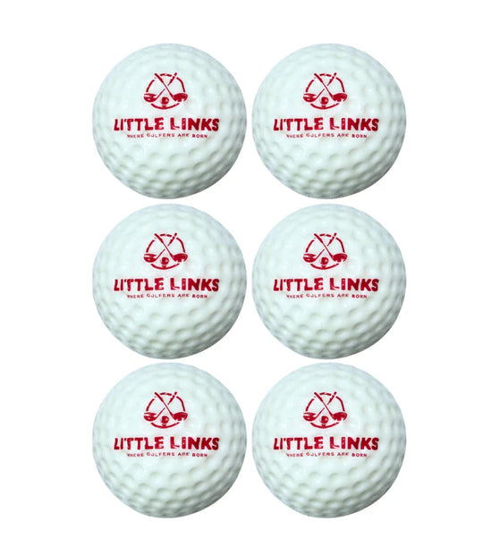 Little Links Oversized Foam Golf Balls - 6 Pack - Red