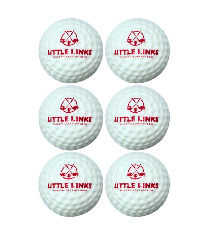 Little Links Oversized Foam Golf Balls - 6 Pack - Red