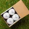 2025 Sugar Golf 'P' Pure - Premium 3 Piece Urethane Golf Balls - Sugar Lump - (8 balls)