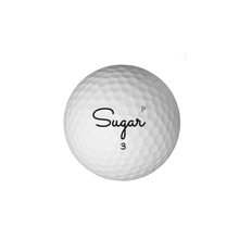 Load image into Gallery viewer, 2025 Sugar Golf &#39;P&#39; Pure - Premium 3 Piece Urethane Golf Balls - Sugar Lump - (8 balls)
