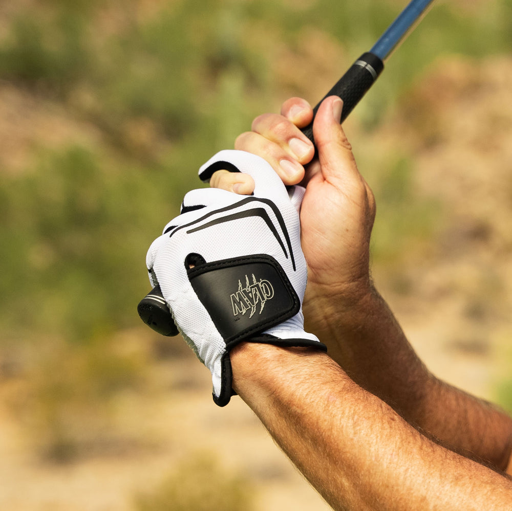 Men’s White CaddyDaddy Claw Golf Glove