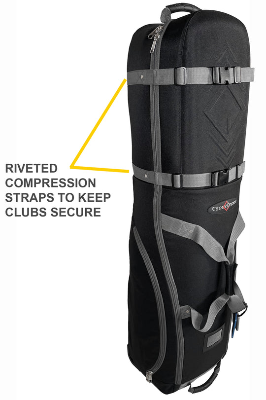 CaddyDaddy Defender Golf Travel Bag with North Pole Club Protector