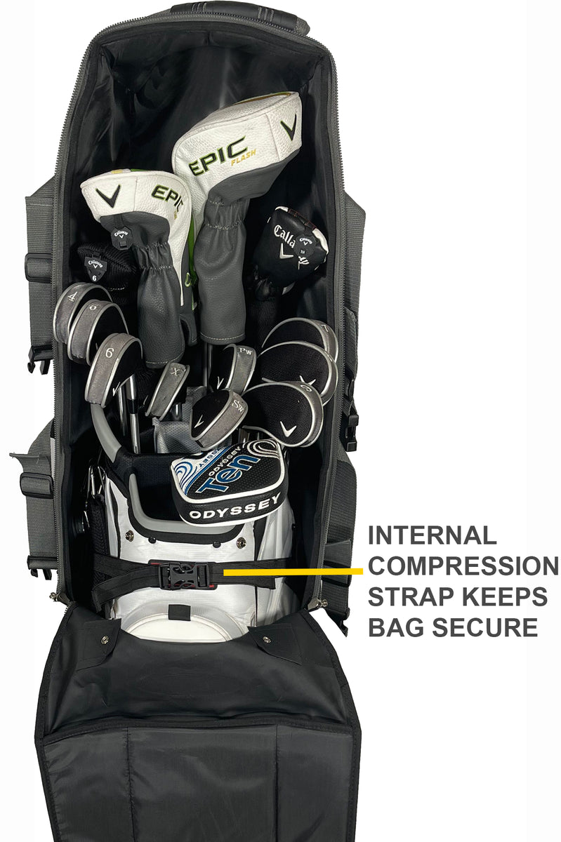 CaddyDaddy Defender Golf Travel Bag with North Pole Club Protector
