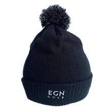 Load image into Gallery viewer, Black EGN &quot;ELEVATION&quot;  Golf Bobble Hat
