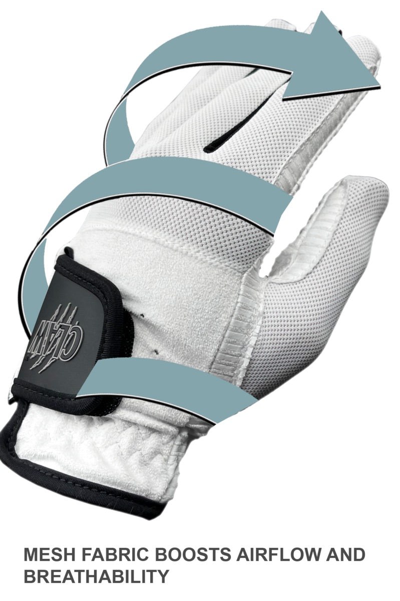 Men’s CaddyDaddy Claw Pro White Golf Glove