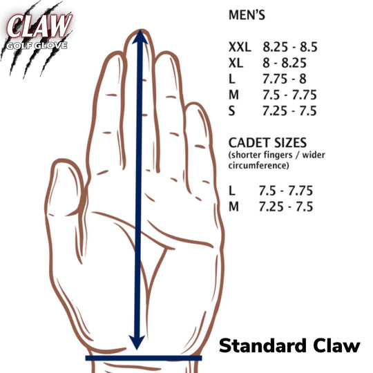 Men’s White CaddyDaddy Claw Golf Glove